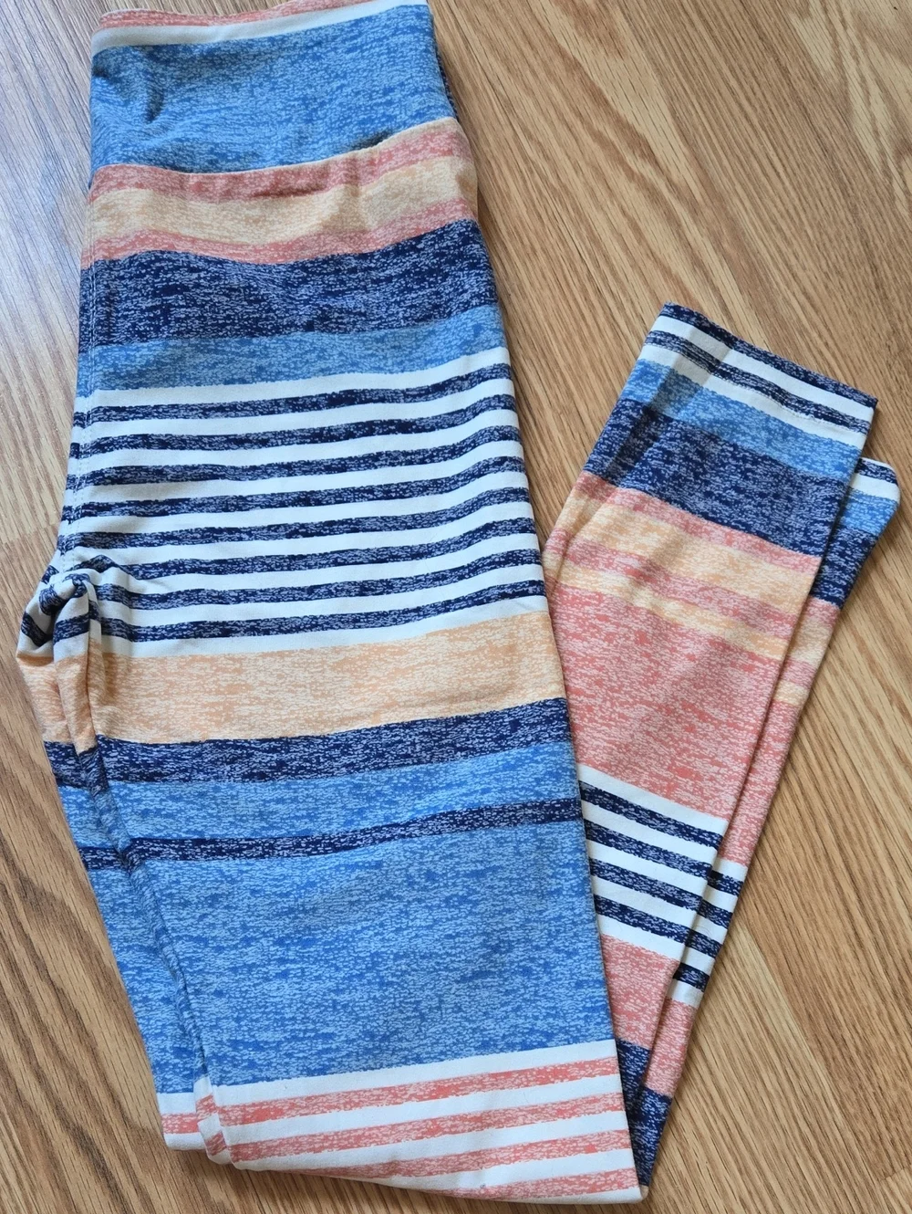 Tween Striped Heathered Leggings
